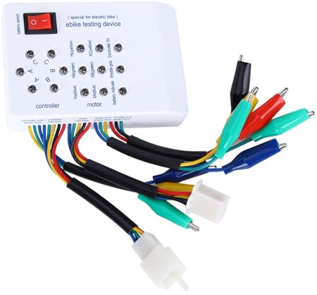 Telituny Tester Motore Senza Spazzole, Strumento Diagnostico per Bici e Scooter Portatili, per Controller del Motore, Sensori della Sala, Angolo di Fase, Leva del Freno, Test di