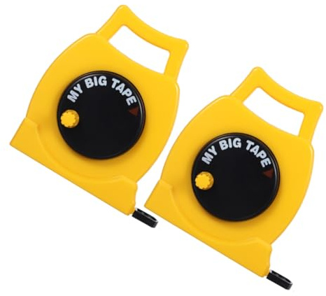 DIYEAH 2 Pezzi per Doppia Scala Retrattile Sicuro e Flessibile Strumento Misurazione Portatile per Scuola e Apprendimento