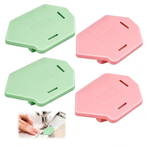 4PCS Magnetic Seam Guide for Sewing Machine with Scale, Sewing Machine Quilting, Stitching & DIY Sewing, Adjustable Seam Guide Sewing Accessories Tools for Overlocker Sewing Machine Sewing Kits
