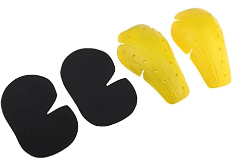 AuspicoJoy 4 Piezas Rodilleras Motociclista Protector de y Cadera Material PU EVA Suave y Resistente Adecuado para Motociclista Ciclismo Deportes