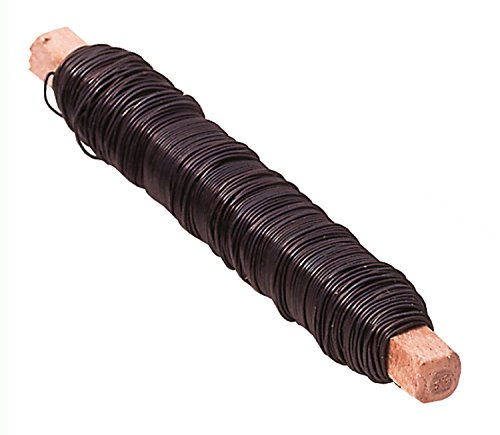 Glorex Alambre recocido de 0,65 mm, 100 g, Negro, 19 x 5.6 x 2 cm