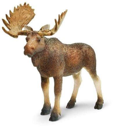 Safari Ltd. Alce Macho 10.6cm |Juguetes de Animales | No tóxico y Libre de BPA | Apto para Niños de 3