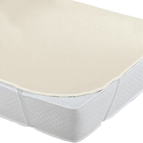 Erwin Müller Matratzenauflage JENA Kochfest 2er-Pack Baumwoll-Molton Natur Größe 100x200 cm