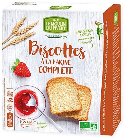 Moulin des moines - Biscottes Complètes 270G