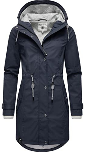 Peak Time L60042 Veste de Pluie Transition Outdoor pour Dame avec Capuche India Ink22 S