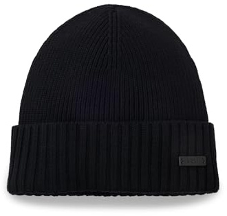Boss Uomo Fati Beanie, Black1, Taglia Unica, Nero1, Taglia Unica