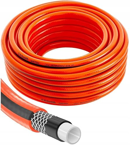 Schmith - Tubo Acqua Giardino 4 Strati - 50m - Diametro 3/4 - Tubo Irrigazione - per Giardinaggio e Pulizia Esterni - Canna Acqua Giardino