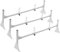 VEVOR Van Roof Ladder Rack, 3 Bar Alloy Steel Ladder Racks with Ladder Stoppers, 340 kg Capacity, Adjustable Roof Racks for Full-size Vans with Rain Gutters, Compatible with Chevrolet Express, etc
