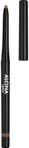 ALCINA Lipliner natural brown - Natürlich brauner Lippenkonturenstift - anspitzbar langanhaltende Farbe mit starker Deckkraft - zarte, präzise Linien - Braun