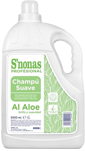 Mildes Aloe Vera Shampoo für den täglichen Gebrauch, 5 l, für alle Haartypen, pflegt und revitalisiert