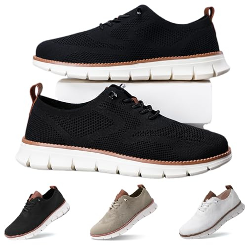 Donubiiu Urban - Zapatillas para hombre ultra cómodas, cómodas y elegantes y cómodas con zapatos ortopédicos para negocios y tiempo libre