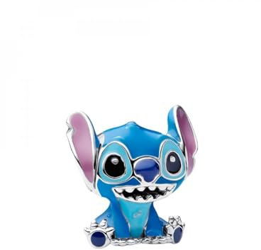 Pandora Moments Disney Stitch Charm aus Sterling Silber, Kompatibel Moments Anhänger, 793815C01