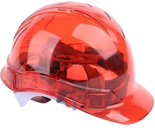 Bemvp Clear Safety Helmet Outdoor Protective Helmet Worker Hard Hat for Forestry Builders Construction and Industrial