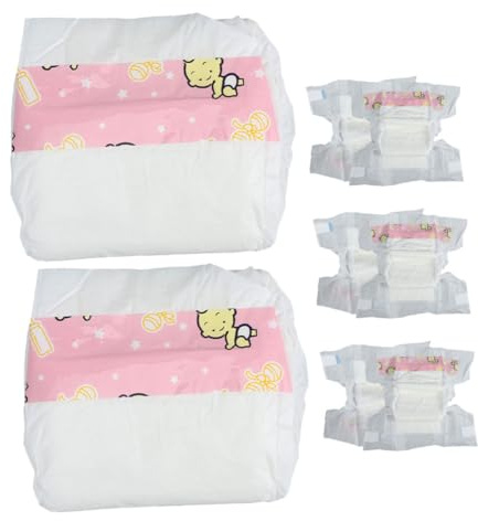 Abaodam 8pièces Couches Lavables pour Poupées Lot de sous-vêtements Garçon Fille Bavoirs Culottes Jouet Accessoires De Poupée