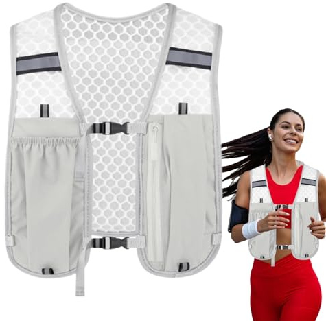 Chaleco de Trail Running - Mochila Deportiva Hidratante Transpirable,Equipo De Pecho Elástico con Bolsa Estable para Ciclismo, Running, Trail, Maratón, Senderismo, Camping
