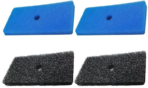Lot de 4 éponges de rechange pour filtre de bassin 52231 52229 pour garder l'eau propre et les supports de bassin pour l'extérieur
