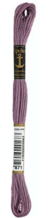 ANCHOR Broderi gängor sticktwist, löplängd: 8 m 871