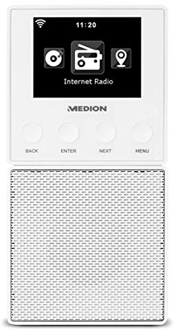 MEDION E85032 MD 87248 WLAN Internet Küchen Steckdosenradio (abnehmbarem Streaming Lautsprecher, integriertes Netzteil mit Ladefunktion, DLNA, UPnP, Steuerung per App)
