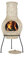 La Hacienda Star Flower Clay Chimenea – handgefertigt – traditionelle Terrassenheizung – Kamin – Holzbefeuerung