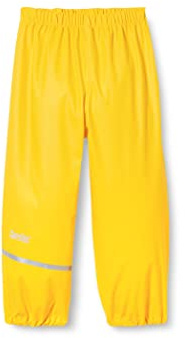 CareTec Rain Pants - PU w/o fleece, Pantaloni Impermeabili Unisex - Bambini e ragazzi, Yellow (324), 116