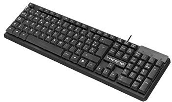 TACENS ANIMA ACP0, Pack Teclado de Membrana y Ratón 1200 dpi con Cable USB, Ratón Switches HUANO, Idioma Español, Windows/Mac/Linux, Negro