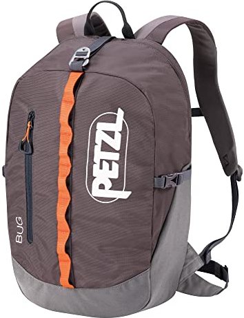 PETZL - Sac à Dos pour l’Escalade en Grande Voie BUG - Unisex, Gris, 18 Litres