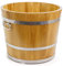 HolzFee Pflanzkübel Holz Premium Ø 55 x H 45 cm Eichenholz Eiche