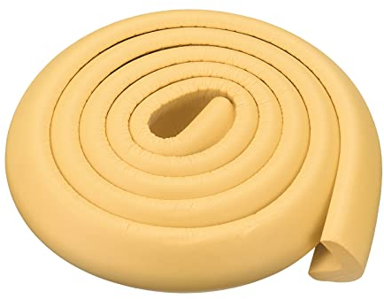 sourcing map 16.4ft(5M) Pack Eckschutz Kantenschutz Schaum Sicherheits Stoßstange L Form für Möbelecke Tischkantenschutz Holz