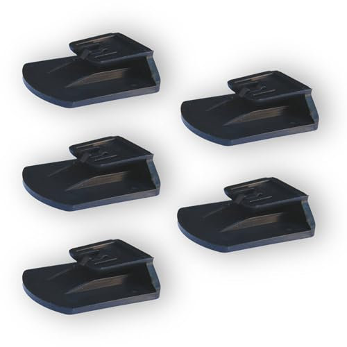 Lot de Cinq Clips Support Générique Compatible avec Telepass Slim et Compatible avec MooneyGo. Disponible en 6 Couleurs (Noir)