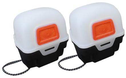 ROMISBABA 2pcs Portable Camping Headlamp Gear Box Lightweight Plastic Outdoor Light Holder for Hiking Climbing Storage Case Protectors
