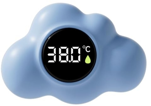 Digital badtermometer | Precision vattentät monitor - digital formad termometer med LED-display - för badrum pool och spa