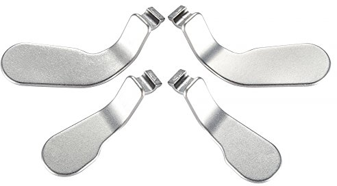 eXtremeRate 4 Pcs Metal Paddles Trigger Tasten Set Zubehör Kit für Xbox One Elite Controller