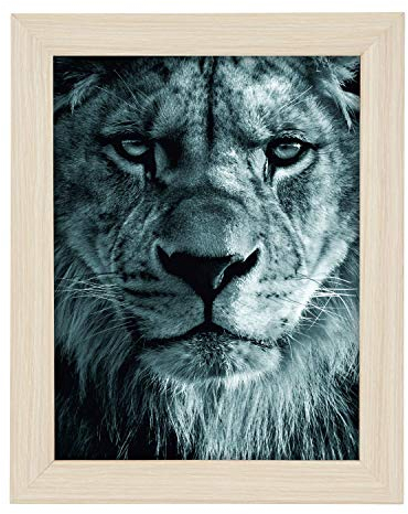 goldbuch Toscana - Cornice portafoto in Legno, 13 x 18 cm, con Supporto e Supporto a Parete, Cornice Singola in MDF, Colore: Naturale, ca. 16 x 21 x 1,5 cm