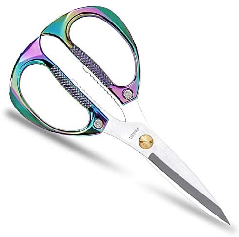 KISTARCH Kitchen Scissors All Purpose Heavy Duty Kitchen Shears for Food, Meat, Poultry, vegetable, Herbs| 7.5inches Utility Scissors for Cooking, Office, Fabric