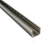 Glas-Profil Edelstahl Klemmprofil Wandprofil U-Profil V2A 2,5m 12,5mm gebürstet