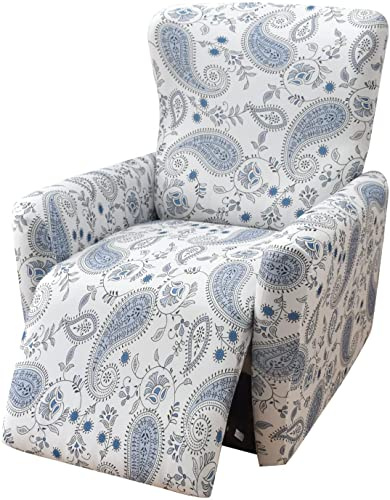 AQIGR 4-Pezzi Copripoltrona Relax Reclinabile Universale, Moderna Fodere Copripoltrona Reclinabile 1 Posto Elasticizzato Lavabile Rimovibile,Copertura per Poltrona Reclinabile (Color : #29)