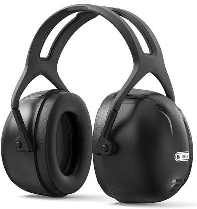 Dr.meter Gehörschutz, SNR 35dB Kapselgehörschutz Ohrenschützer verstellbar und komfortabel für Erwachsene Lärmschutz Kopfhörer für Arbeit und Alltag