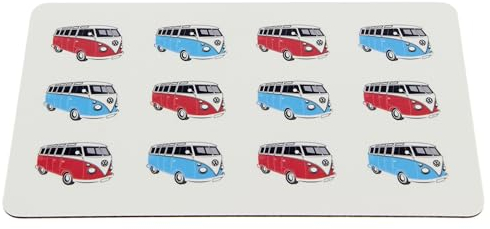 BRISA VW Collection Volkswagen T1 Bulli Bus Planche à découper, planche à petit-déjeuner, planche à pain en stratifié HPL 23,5 x 14,5 x 0,2 cm (L x l x H)
