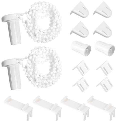 Chiluxendo 2er-Set Rollo Halterung Fenster, Ohne Bohren, Zubehör für Verdunkelungsrollos, Ersatzteile für Jalousien, Doppelrollo