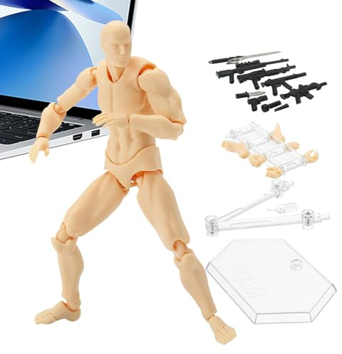 -Motion-figurer – rörlig actionfigur, multifog rörlig figur, stopprörelse | actionfigurer, konstmodeller, figurteckning, poserreferens för konstnärer,