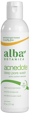 Alba Botanica Acnedote Maximum Strength Deep Pore Wash, 6 Oz (Packaging May Vary)