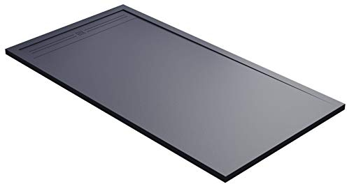 Duschtasse 80 x 140 cm aus Stein Maier Oasis Grau Anthrazit