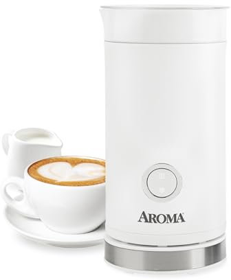 AROMA® 4-in-1 Cold & Warm Milk Frother and Steamer with Auto-Off One-Touch Controls (200ml)