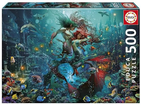 Educa - 500-teiliges Puzzle für Erwachsene | Atlantis. Inklusive Fix Puzzle-Kleber. Maße: 48 x 34 cm. Ab 11 Jahren (20175)