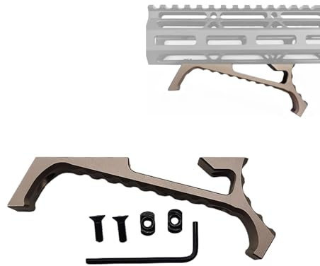ProWildGear aluminiumfodral böjvinkel manuell pneumatisk handstopp för M-lok kompatibel KeyMod SLR typ handskydd system spårskydd (DE)