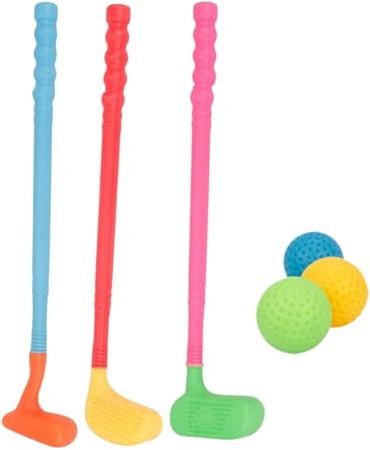Syengery Palos De Golf para Niños Pequeños,Set de Palos de Golf de para Niños Pequeños con Pelotas | Juego Educativo Portátil para Aprendizaje en Exterior Jardín Práctica Familiar