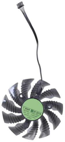Xuancai T129215SU - Ventilador de tarjeta gráfica de 87 mm para software de refrigeración de tarjetas gráficas 1060 1080 1070 1070Ti 480 580 980Ti 390X 390