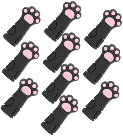 iplusmile 10piezas Funda Protectora para Herramientas de Uñas Protectores para Pinzas de Uñas Fundas para Tijeras Forma de Pata de Gato Tapas de Silicona para Pinzas para Manicura y Pedicura