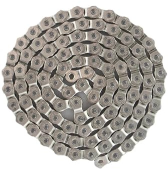 Genérico Cadena De Bicicleta BMX De Medio Eslabón, 1/2 X 1/8 Pulgadas, 1 Velocidad, 100 Eslabones, Resistencia A La Tracción De 5000 Libras con Herramienta De Instalación(Links)