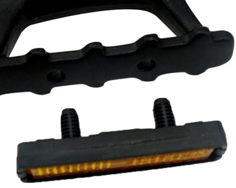ReachMall Riflettori per pedali ad alta luminosità, guscio in nylon per visibilità notturna, per la maggior parte delle biciclette con distanza tra i fori di montaggio di 25 mm